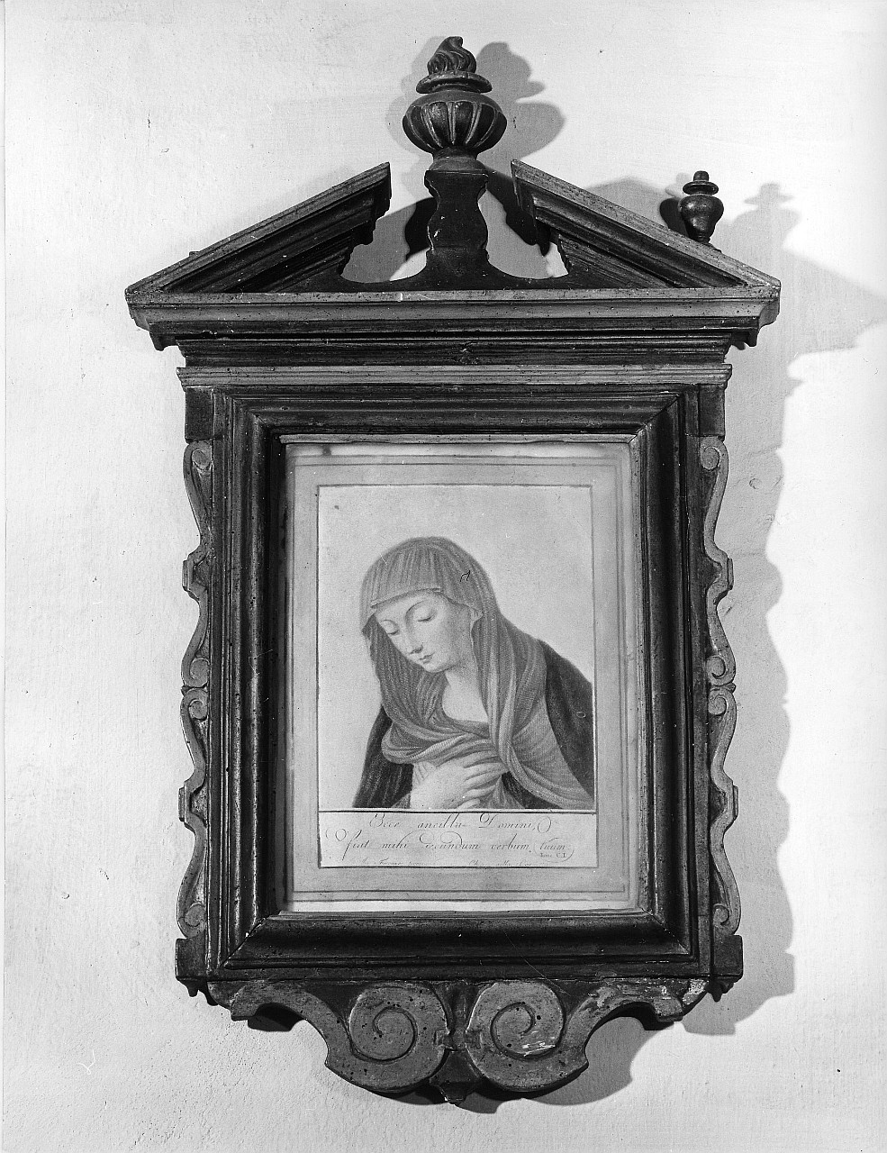 Madonna annunciata (stampa) di Reni Guido - ambito toscano (seconda metà sec. XVIII)