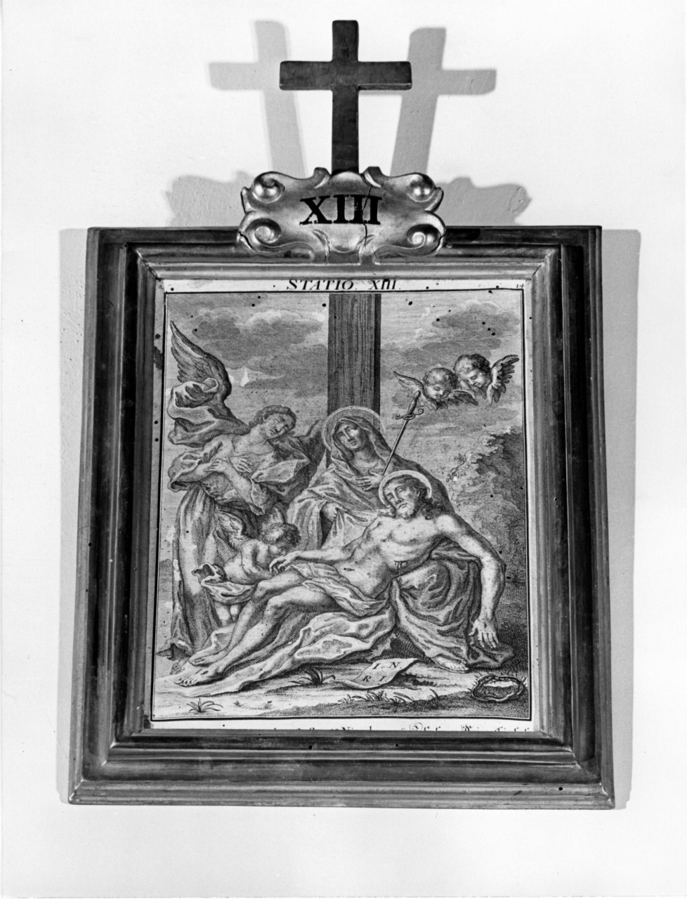 stazioni della via crucis (stampa, serie) - bottega tedesca (sec. XVIII)