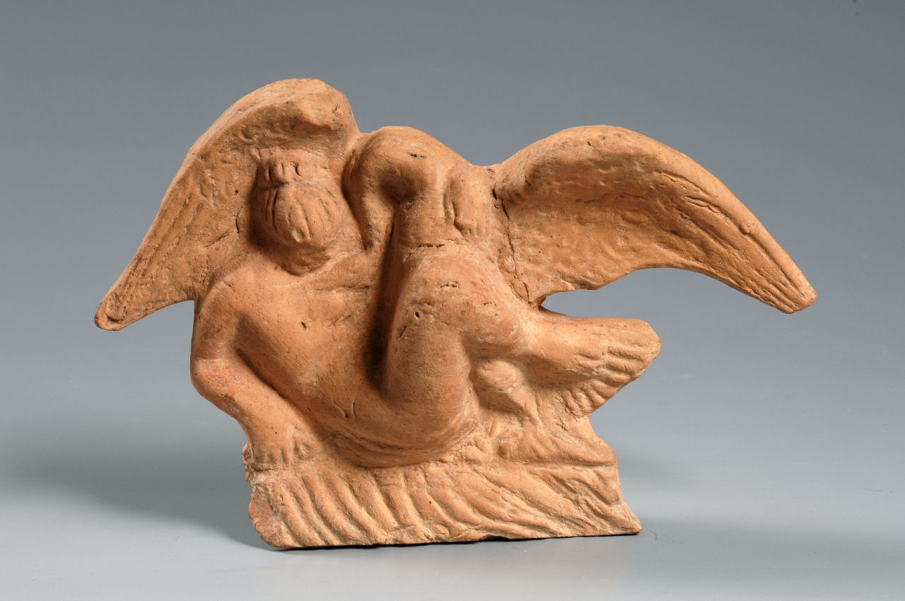 statuetta di figura femminile con cigno, Leda e il cigno (fine sec. I a.C)