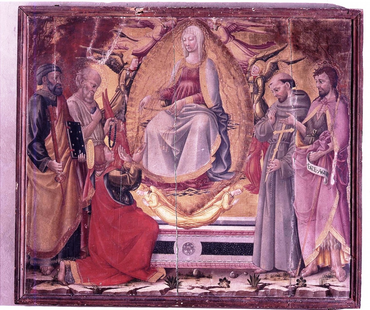 Madonna della cintola e santi (dipinto) di Neri di Bicci (sec. XV)