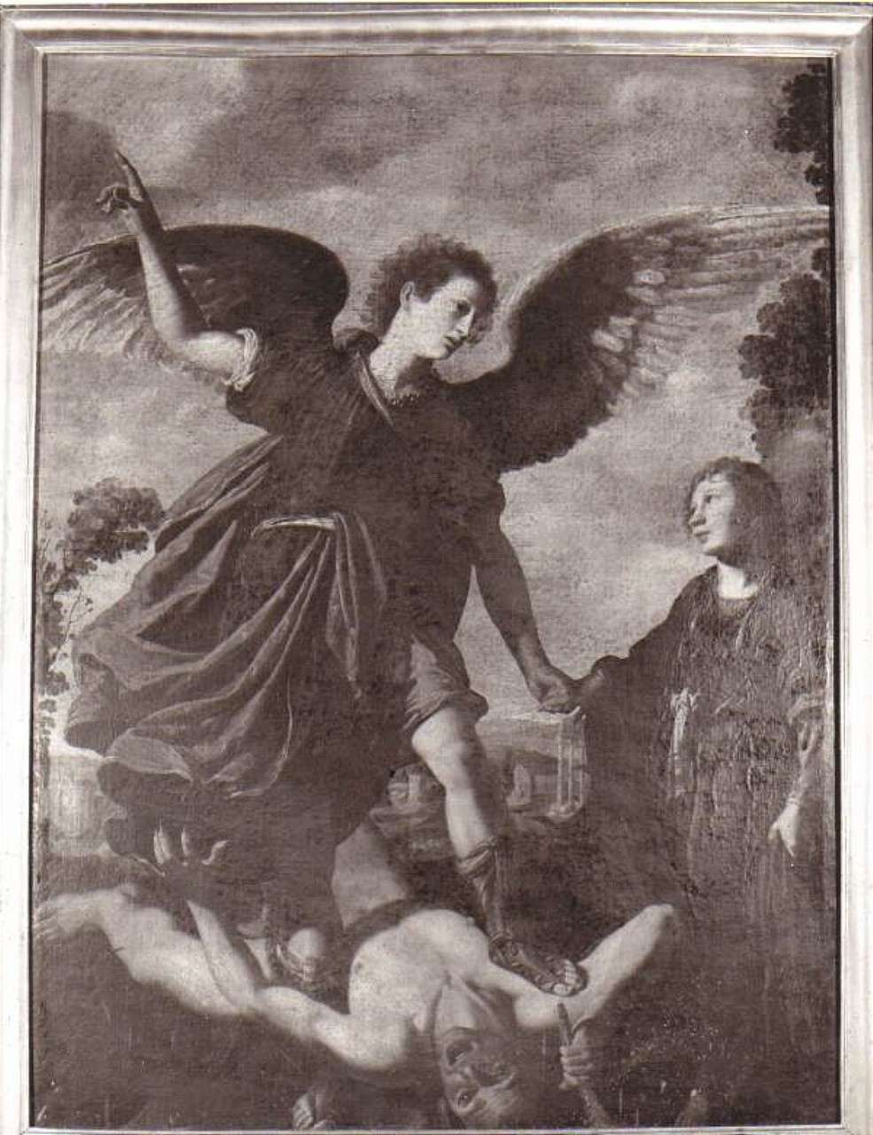 angelo custode (dipinto) di Tarchiani Filippo (sec. XVII)