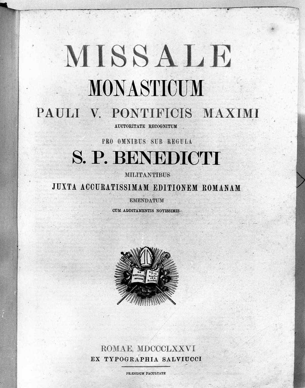 simbolo papale (stampa) - ambito romano (seconda metà sec. XIX)