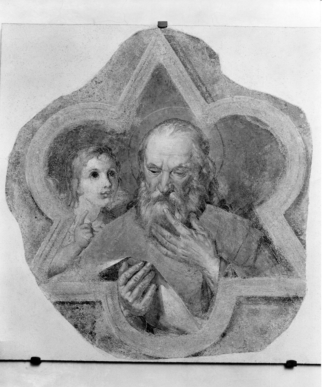 San Matteo Evangelista (dipinto murale) - ambito toscano (secc. XVIII/ XIX)