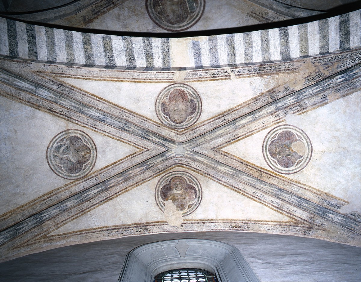 Santi vescovi (dipinto murale) - ambito toscano (terzo quarto sec. XIV)