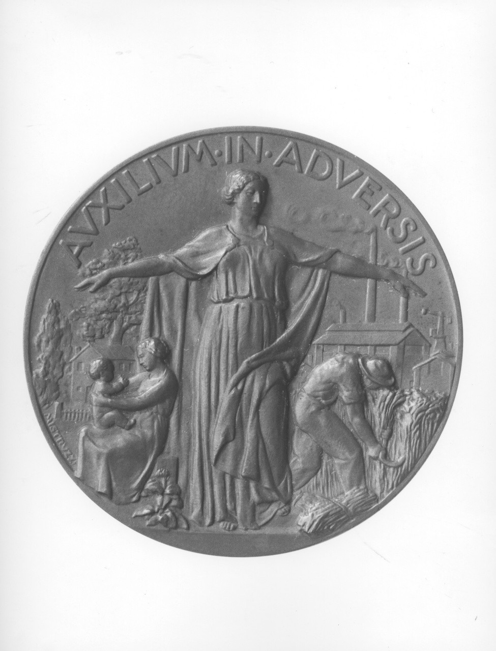 simbolo di San Marco: leone (medaglia) di Mistruzzi Aurelio (sec. XX)