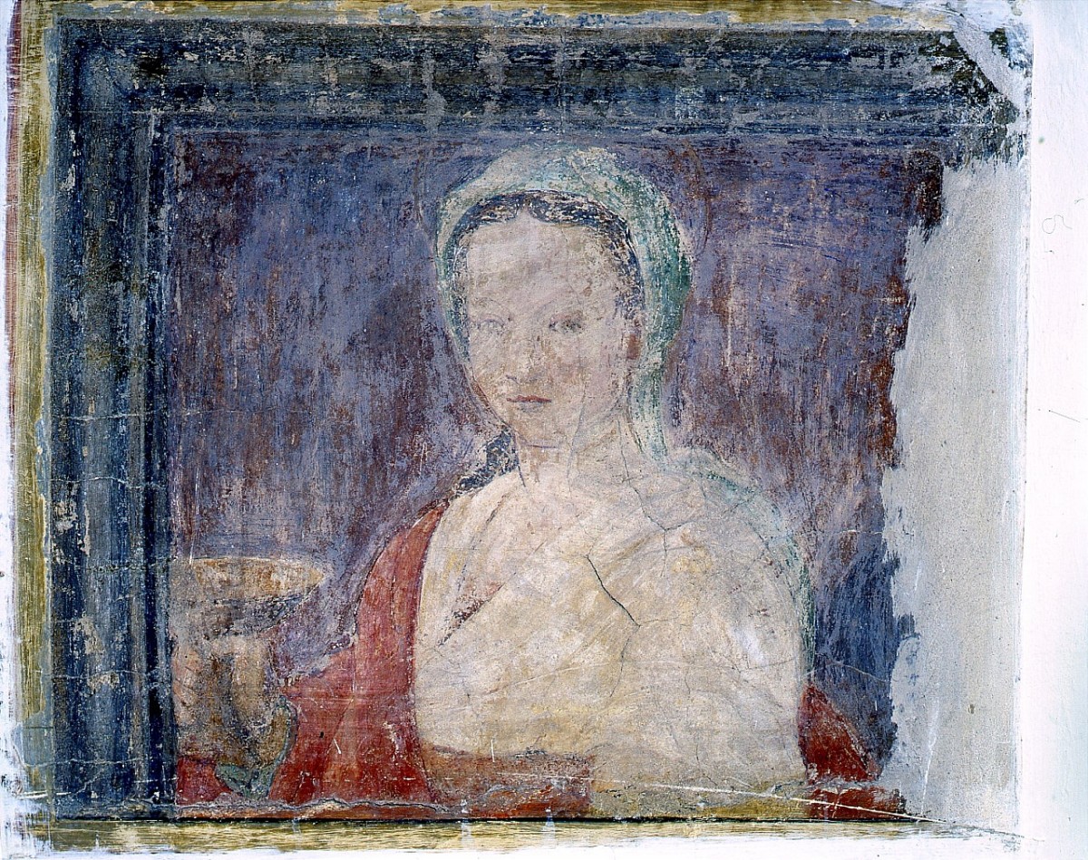 Santa Lucia (dipinto murale) - ambito fiorentino (sec. XVI)