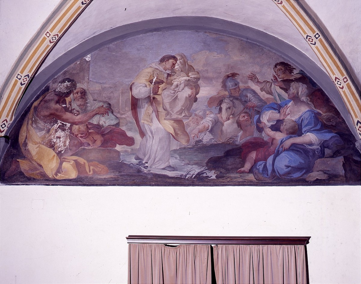 Storie di San Luigi Bertrando (dipinto murale, ciclo) di Ferretti Giovanni Domenico (prima metà sec. XVIII)