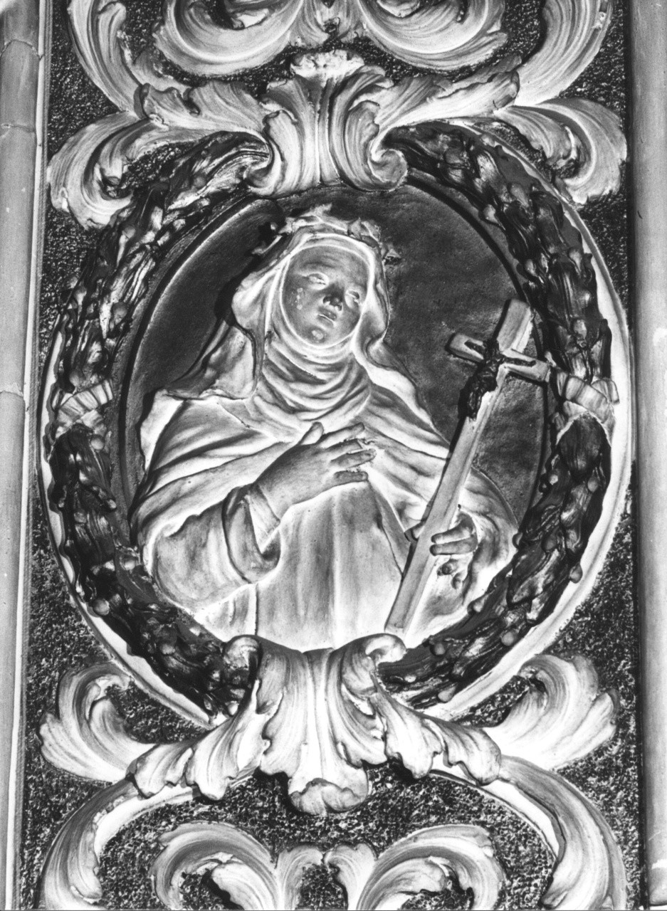 Santa Caterina da Siena (rilievo) di Ciceri Giovan Battista (attribuito) (fine sec. XVII)