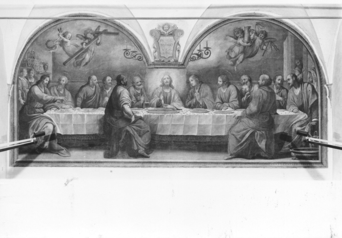 ultima cena (dipinto murale) di Rosselli Matteo (attribuito) (sec. XVII)