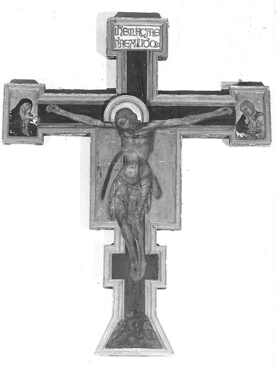 Cristo crocifisso (croce dipinta) di Lippo di Benivieni (attribuito) (inizio sec. XIV, sec. XVII, sec. XIX)
