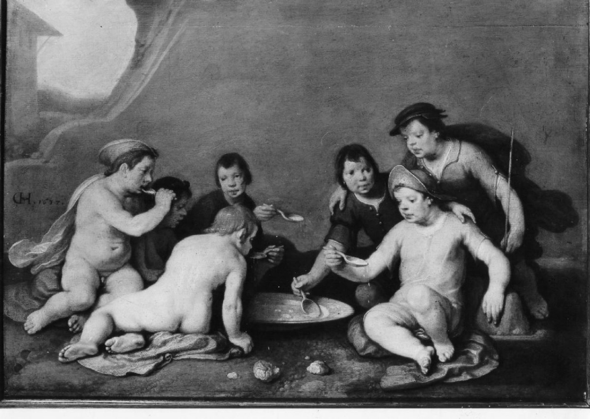 allegoria del gusto (dipinto) di Cornelisz Cornelis detto Cornelis van Haarlem (sec. XVII)