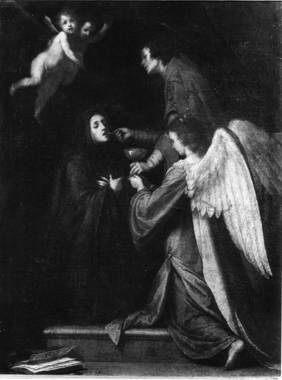 ultima comunione della Madonna (dipinto) di Ficherelli Felice detto Riposo (sec. XVII)