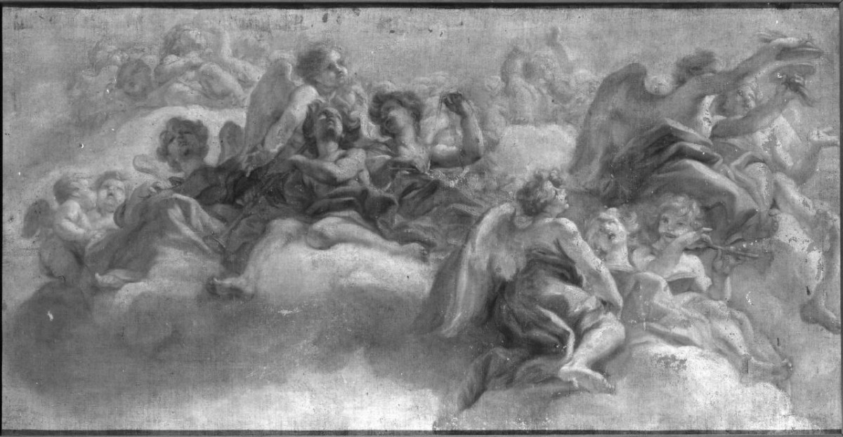 angeli musicanti in gloria (dipinto) di Gaulli Giovanni Battista detto Baciccio (seconda metà sec. XVII)