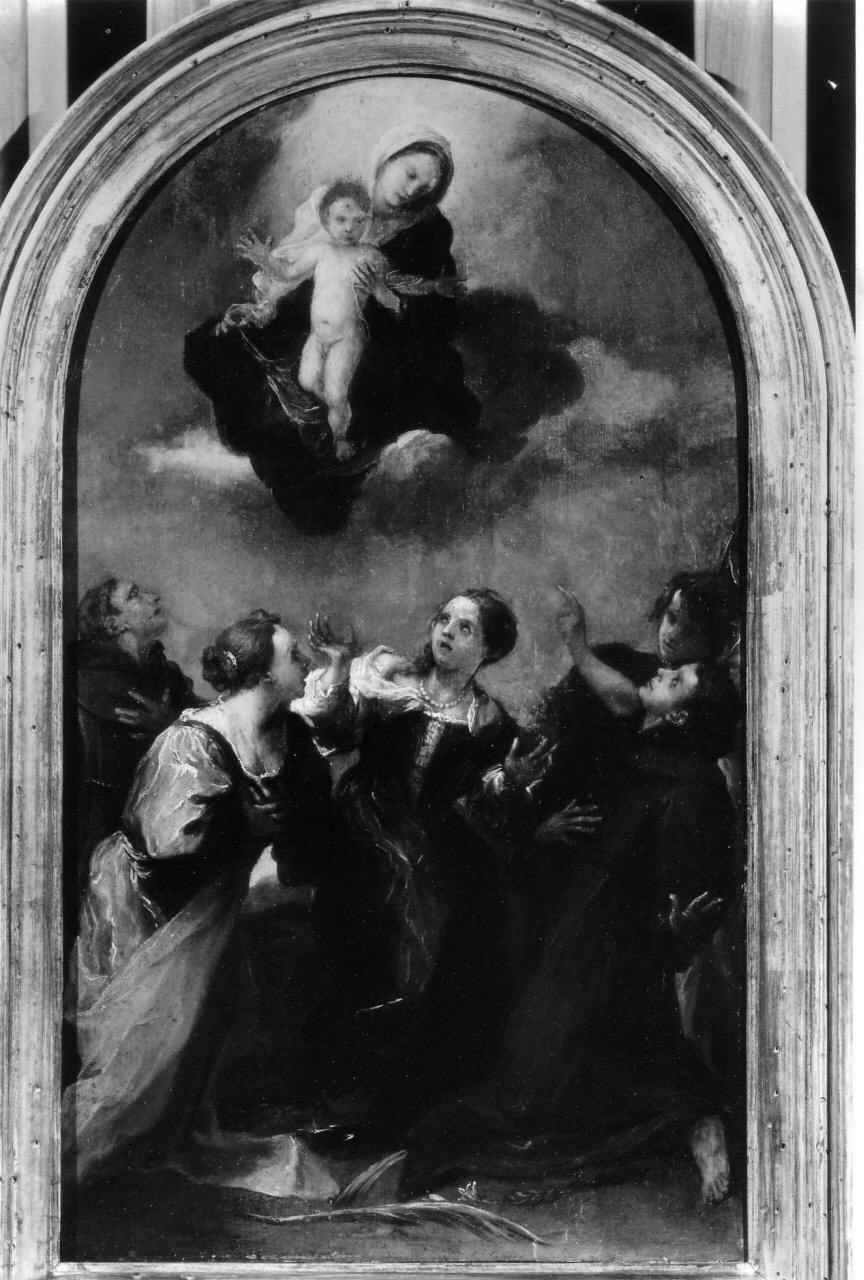 Madonna con Bambino in gloria e Santi (dipinto) di Rossi Pasquale (seconda metà sec. XVII)