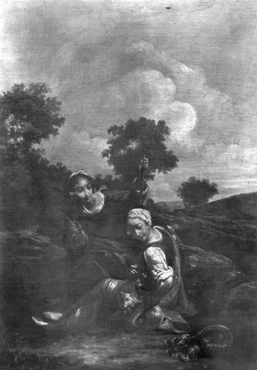 scena pastorale (dipinto, pendant) di Crespi Giuseppe Maria detto Spagnolo (prima metà sec. XVIII)