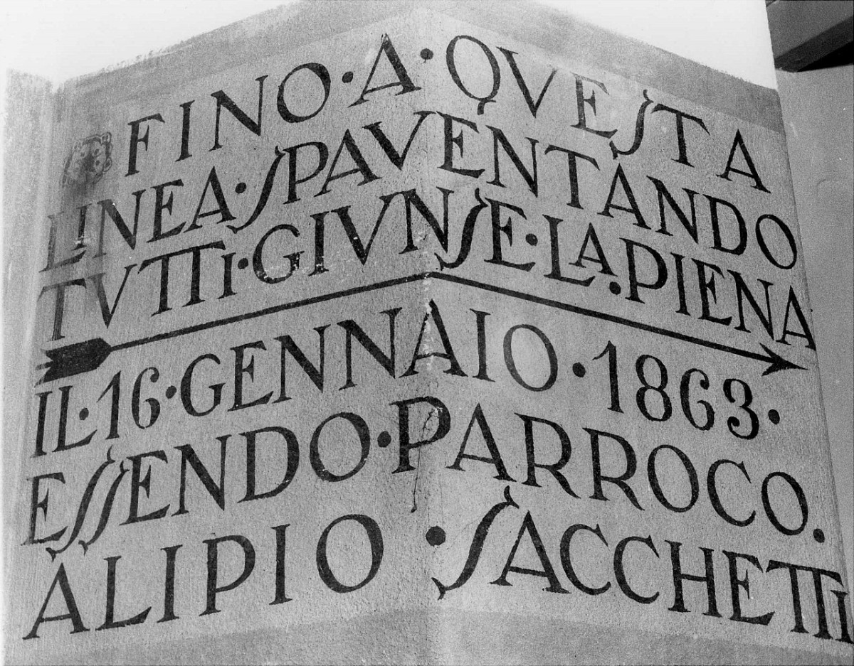 lapide commemorativa - bottega fiorentina (terzo quarto sec. XIX)
