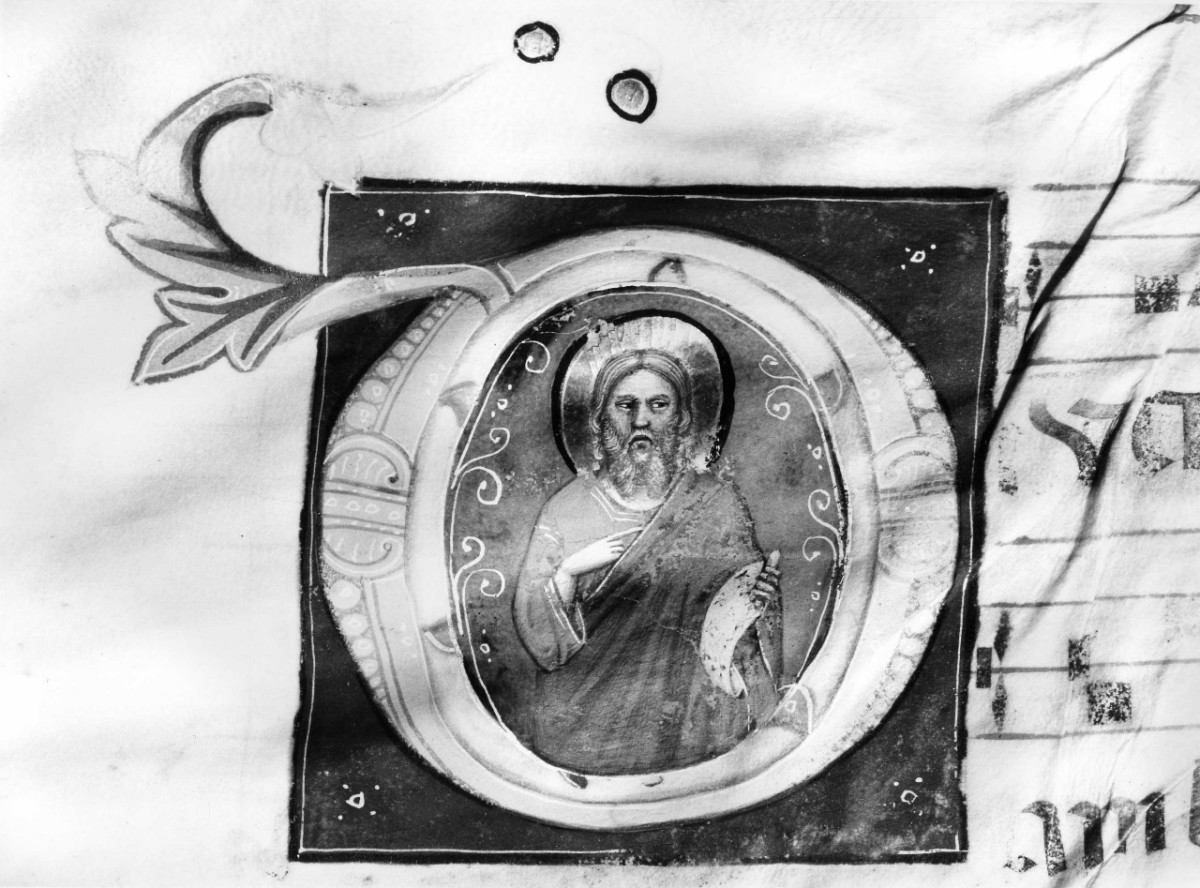 Sant'Andrea (miniatura) di Pacino di Buonaguida (scuola) - scuola bolognese (sec. XIV)