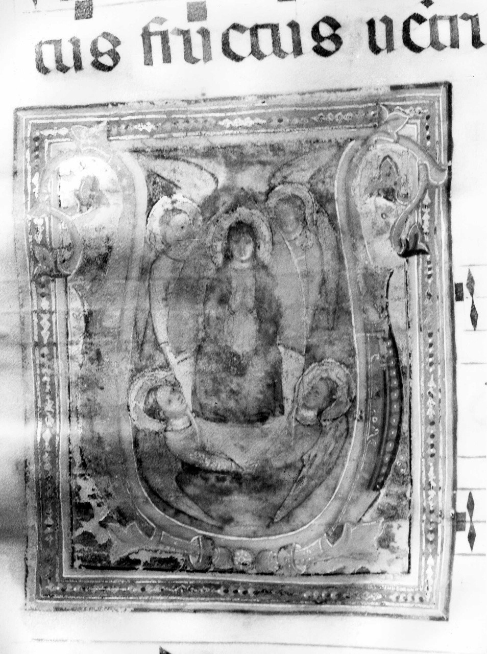 assunzione della Madonna (miniatura) di Pacino di Buonaguida (scuola) - scuola bolognese (sec. XIV)