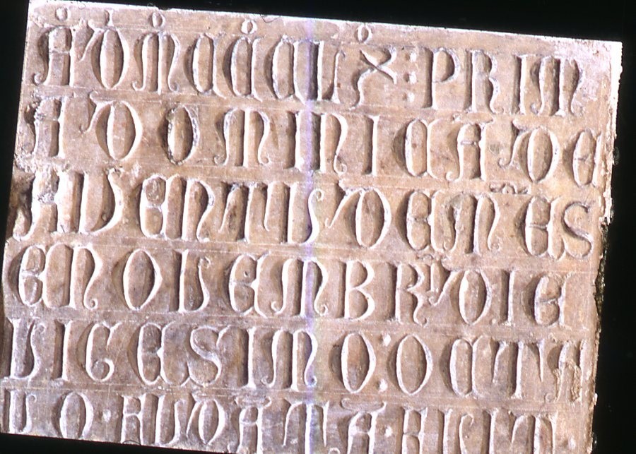 iscrizione (lapide) - manifattura fiorentina (terzo quarto sec. XIV)