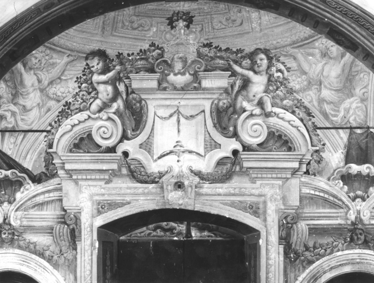 finte architetture con putti (dipinto murale) di Ulivelli Cosimo (fine sec. XVII)