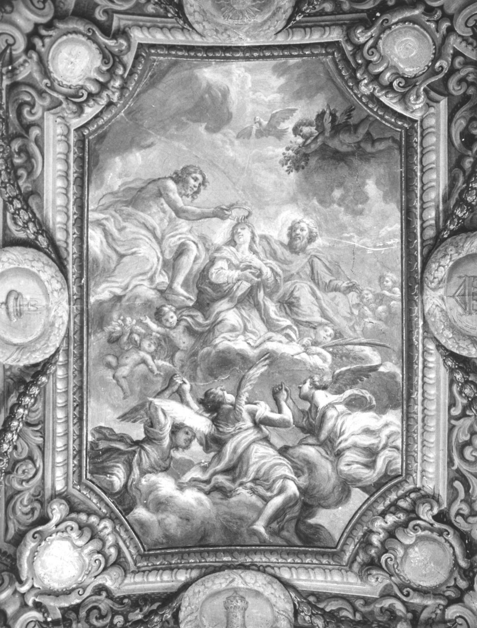 incoronazione di Maria Vergine (dipinto murale) di Ulivelli Cosimo (seconda metà sec. XVII)