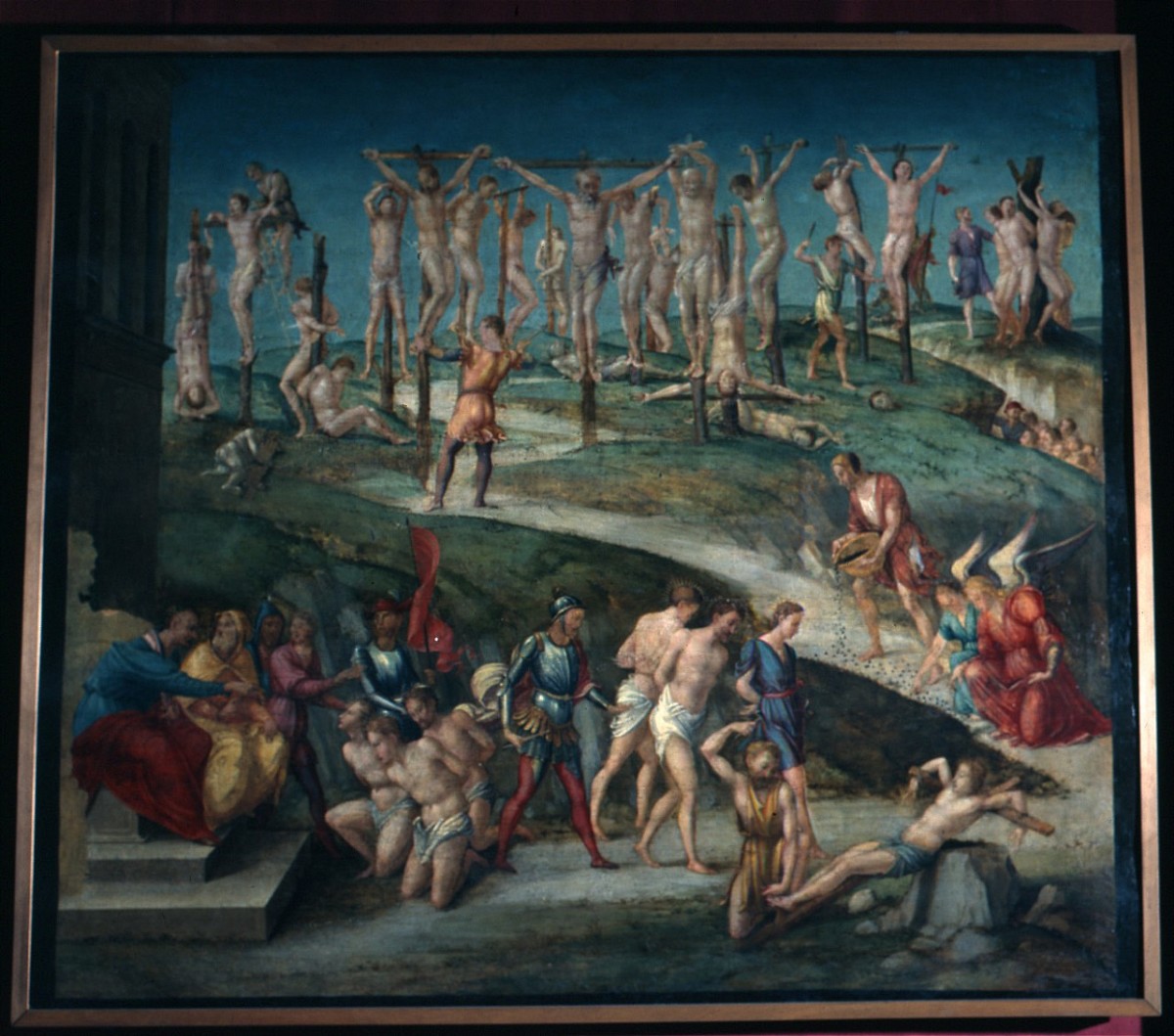 Martirio dei diecimila martiri (dipinto) - ambito fiorentino (sec. XVI)