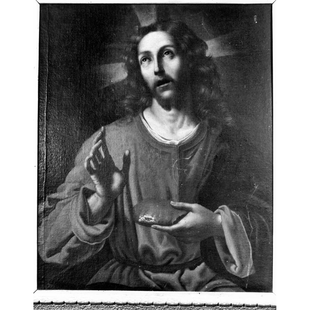 Cristo benedicente il pane (dipinto) di Dolci Carlo (attribuito) (metà sec. XVII)