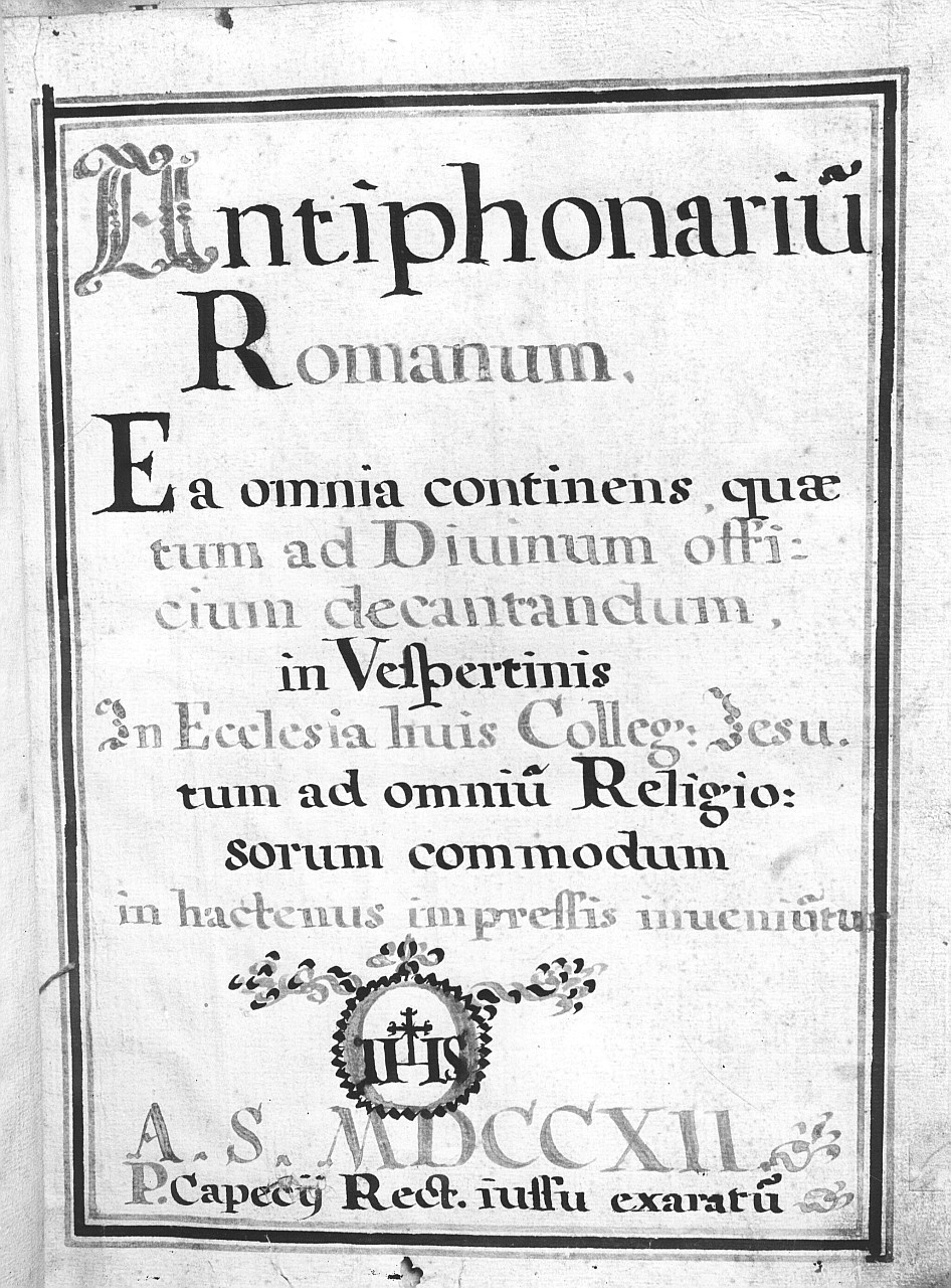 monogramma cristologico (stampa) - ambito toscano (primo quarto sec. XVIII)