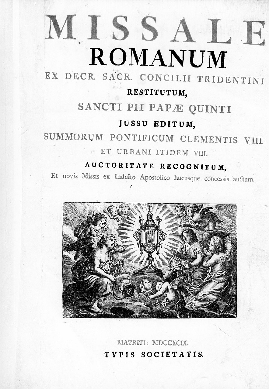 simbolo eucaristico (stampa) - ambito spagnolo, ambito spagnolo (sec. XVIII)