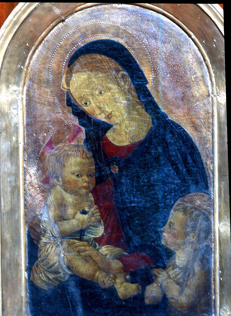 Madonna con Bambino e San Giovannino (dipinto) di Pseudo Pier Francesco Fiorentino (ultimo quarto sec. XV)