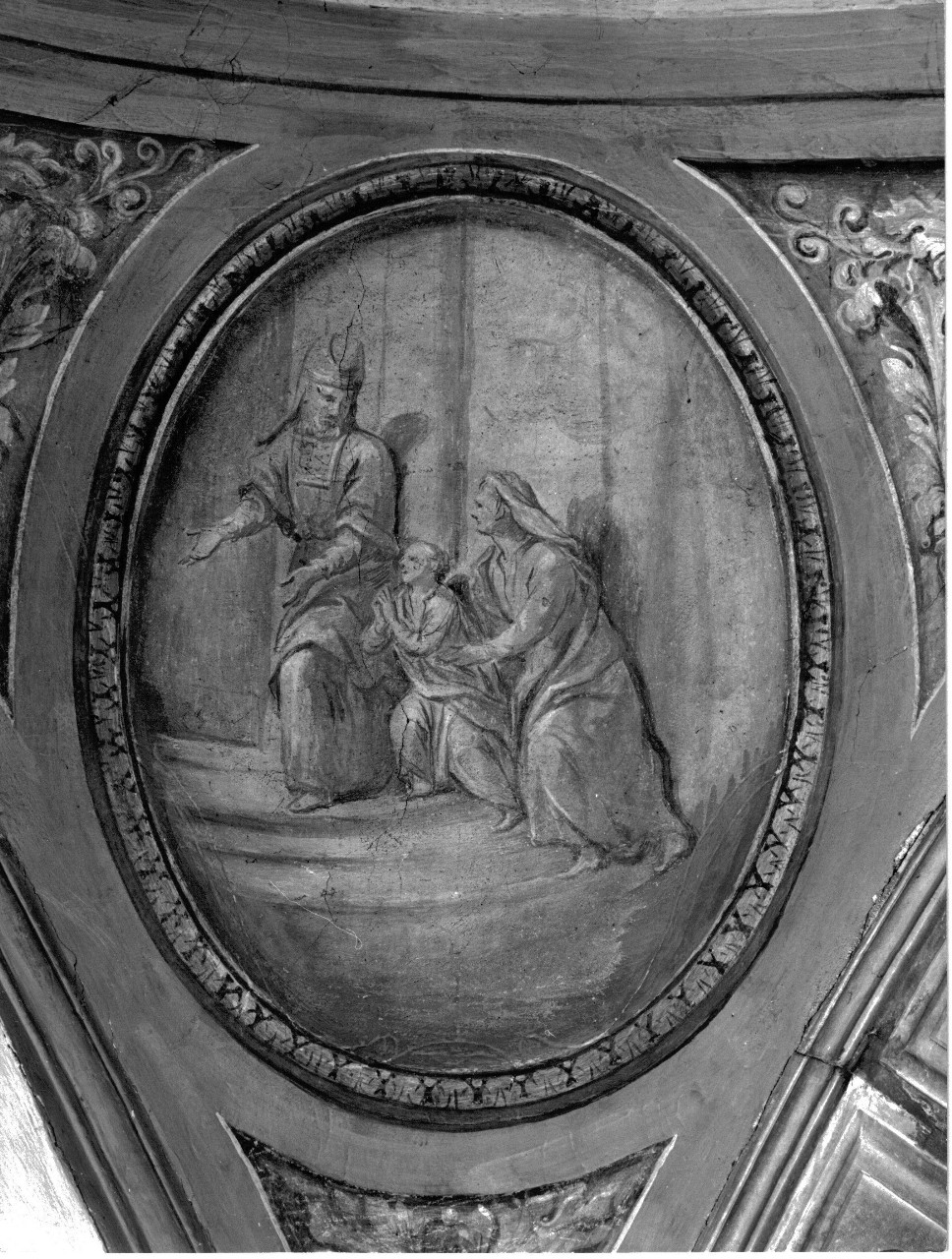 presentazione di Maria Vergine al tempio (dipinto murale) di Dandini Pietro (attribuito) (sec. XVII)