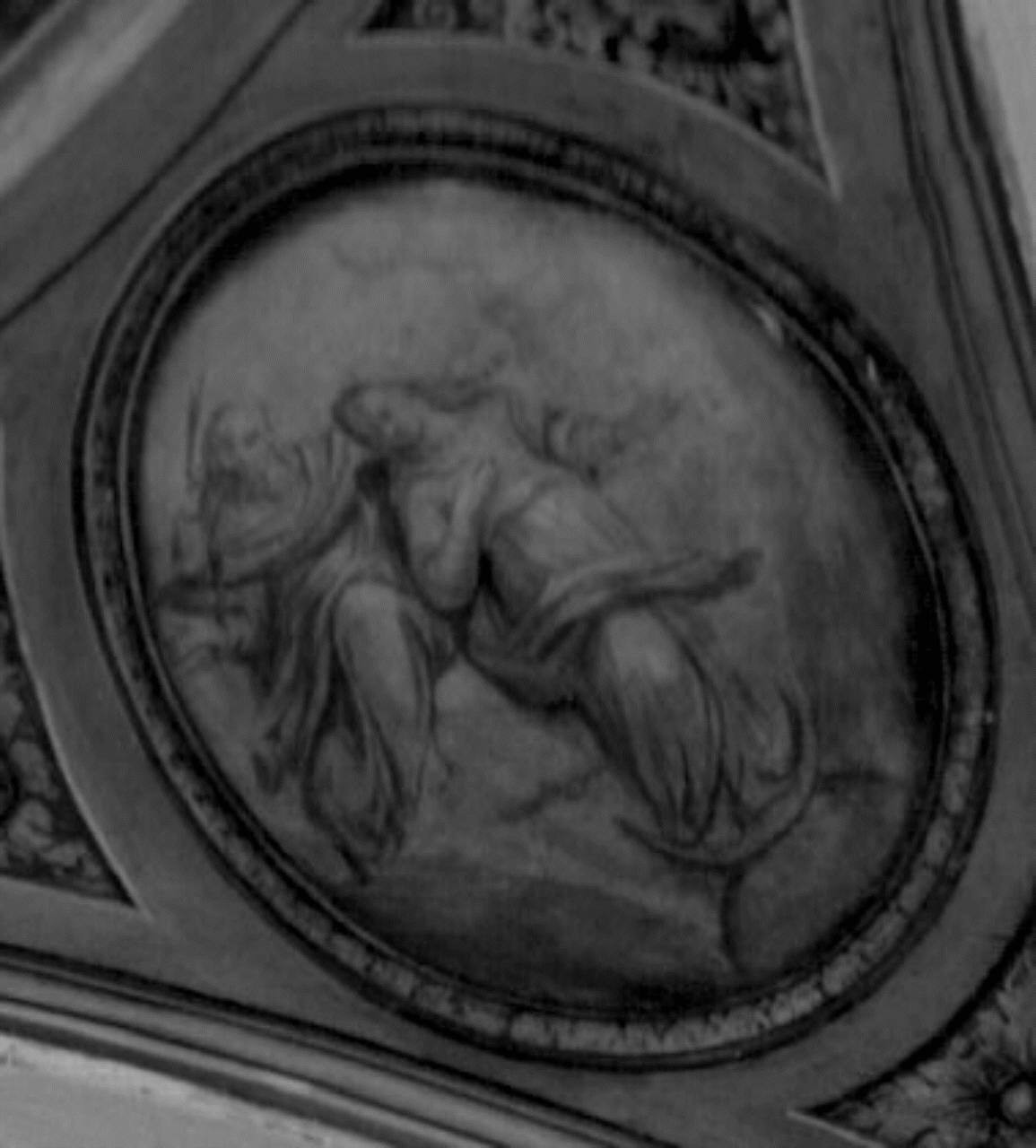 assunzione di Maria Vergine (dipinto murale) di Dandini Pietro (attribuito) (sec. XVII)