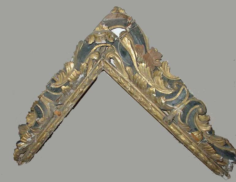 cornice, frammento - bottega tosco-emiliana (fine/ inizio secc. XVI/ XVII)