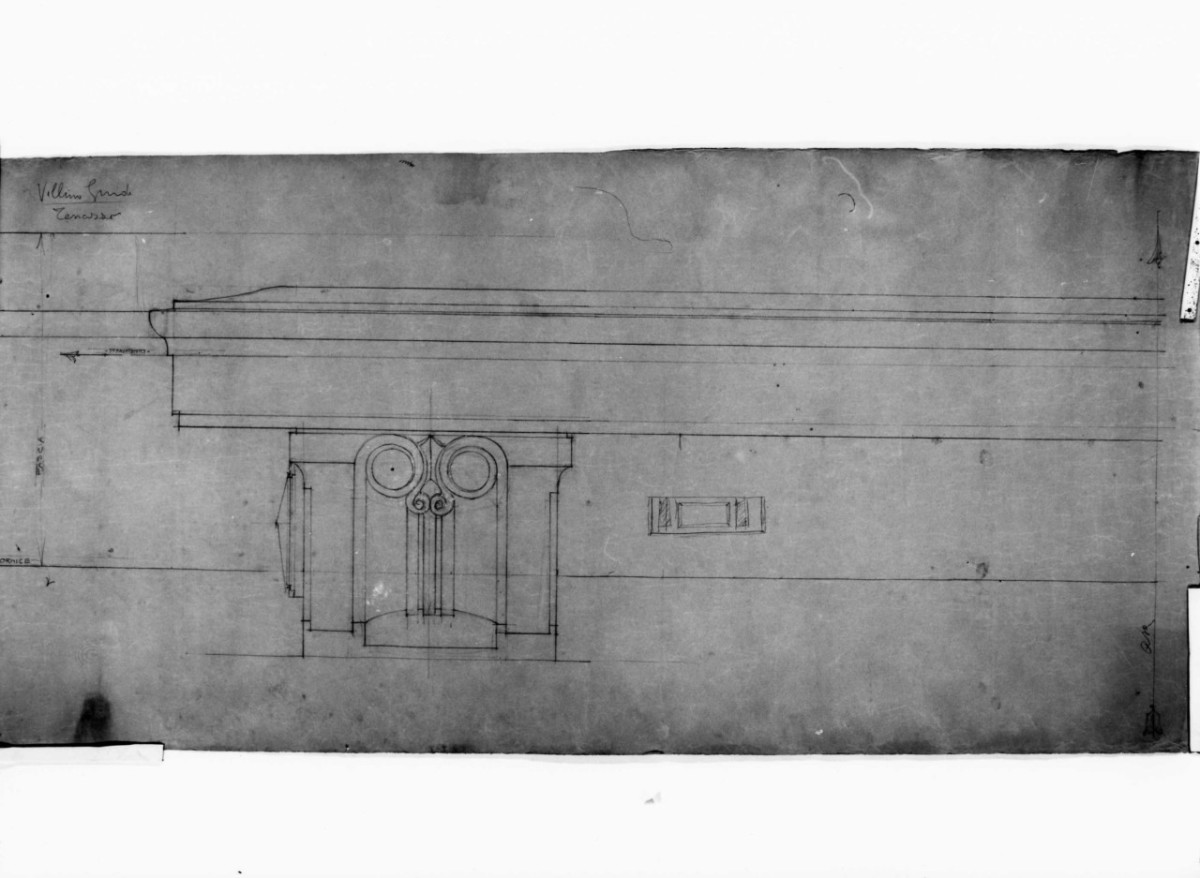 Villino Guidi, villino Guidi a Monsummano Terme (disegno architettonico, serie) di Brizzi Raffaello (primo quarto sec. XX)