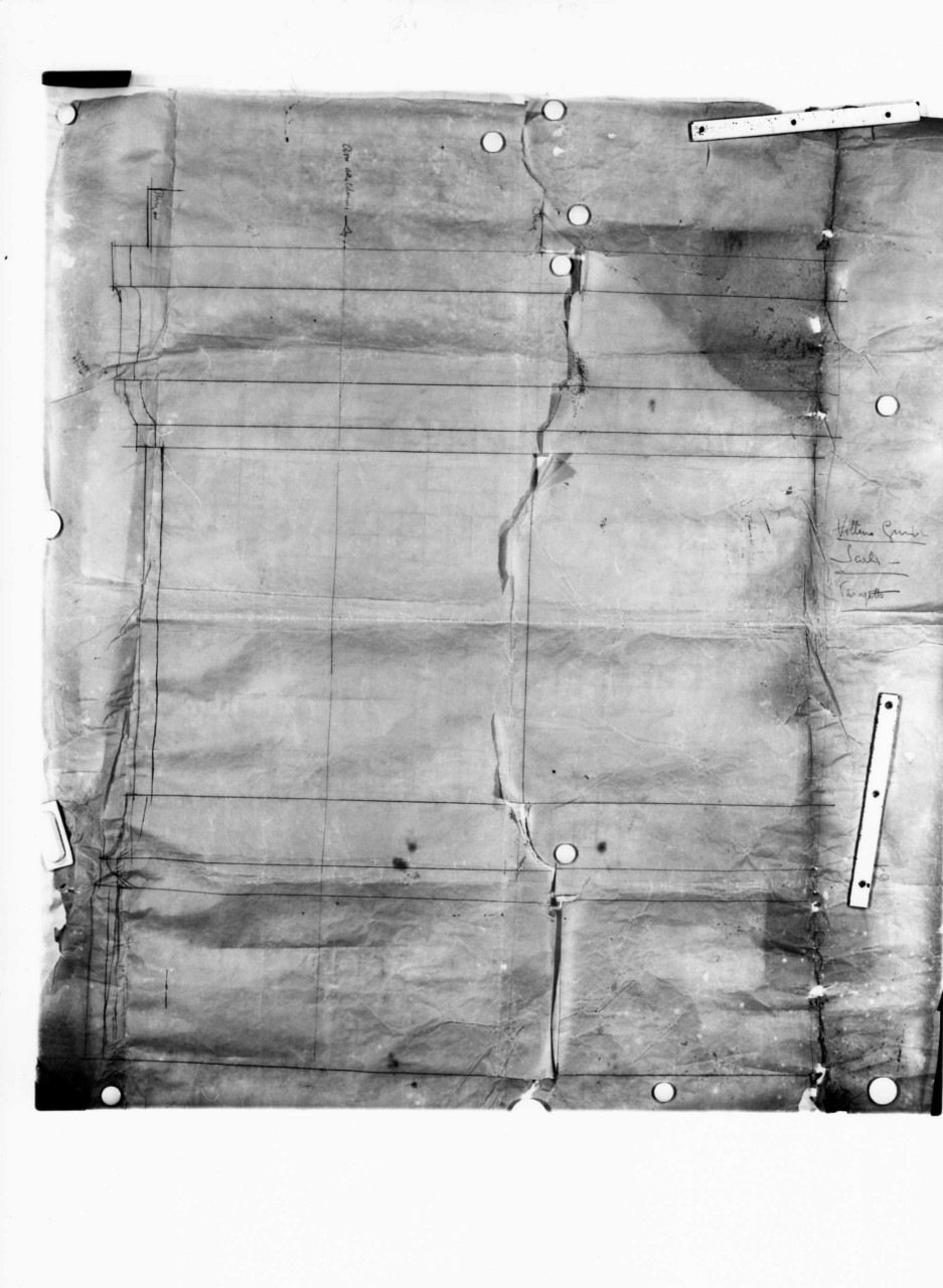 Scala. Parapettp, villino Guidi a Monsummano Terme: dettaglio del parapetto della scala in scala 1:1 (disegno architettonico) di Brizzi Raffaello (primo quarto sec. XX)