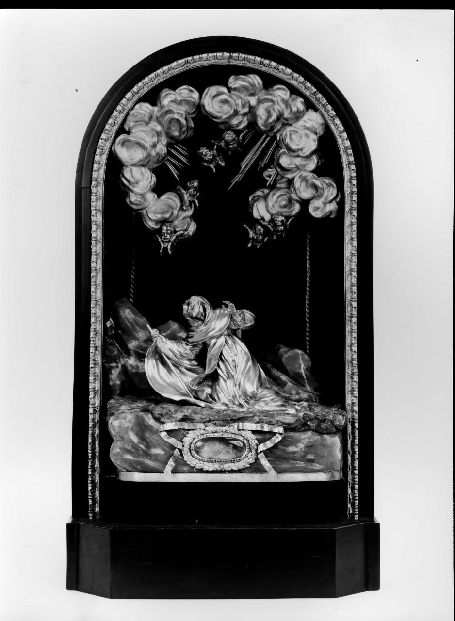 reliquiario - a gruppo scultoreo di Soldani Benzi Massimiliano, Motti Pietro (sec. XVII)