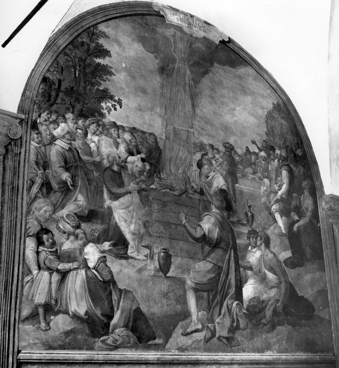 sacrificio di Elia sul monte Carmelo (dipinto) di Barbatelli Bernardino detto il Poccetti (sec. XVII)
