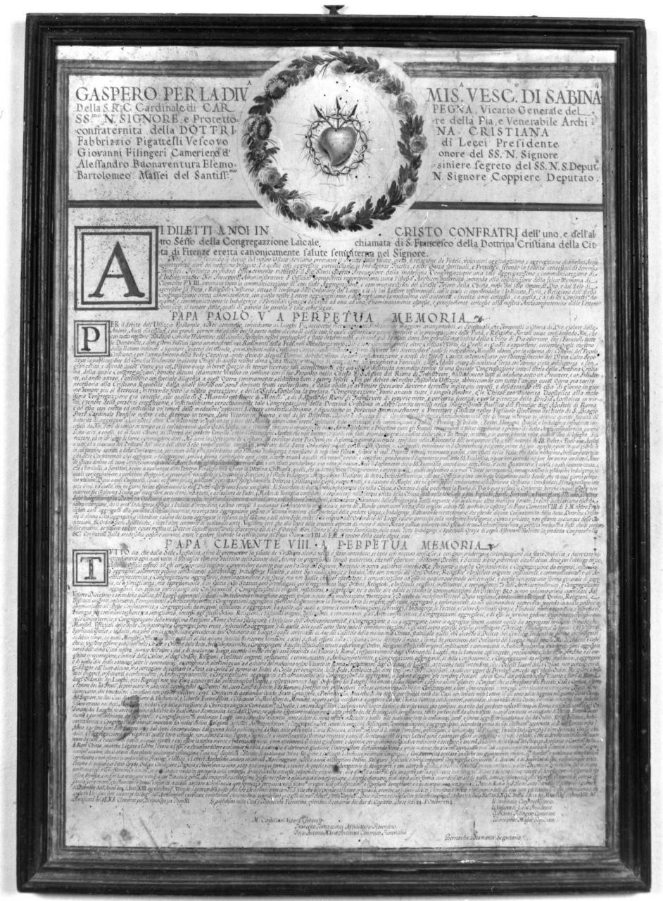 Sacro Cuore di Gesù (disegno) - ambito fiorentino (sec. XVIII)