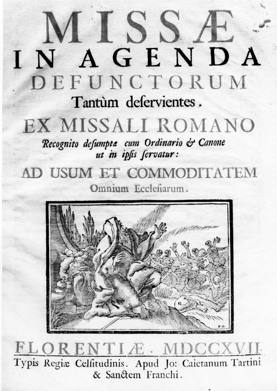 Ezechiele ha la visione della valle delle ossa inaridite (stampa) di Ranelli Francesco (sec. XVIII)