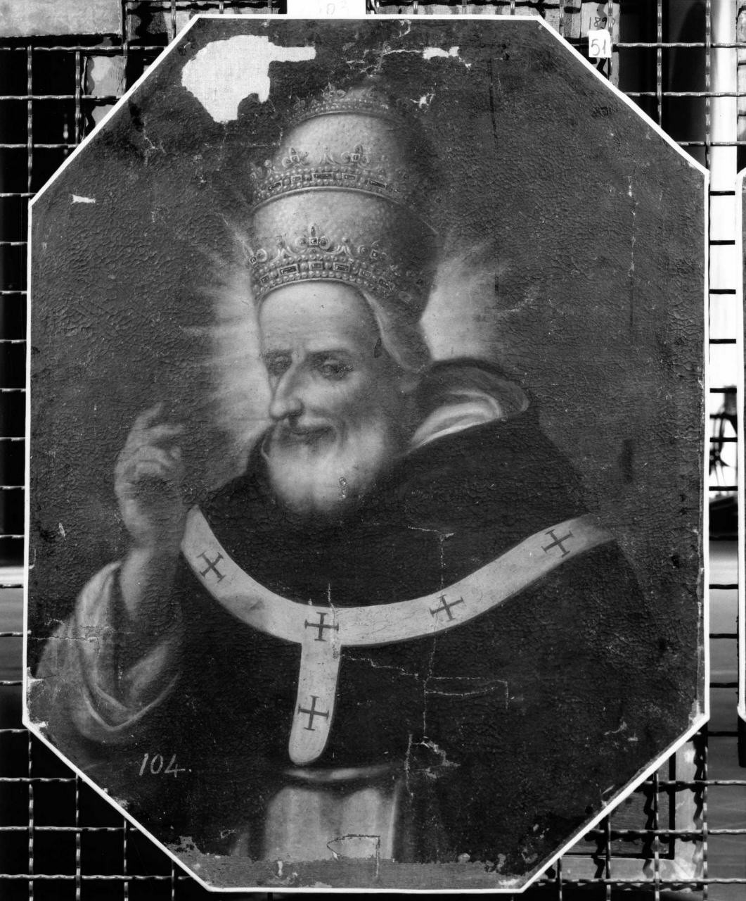 beato Pio V (dipinto) di Montini Giovanni (attribuito) (terzo quarto sec. XVII)