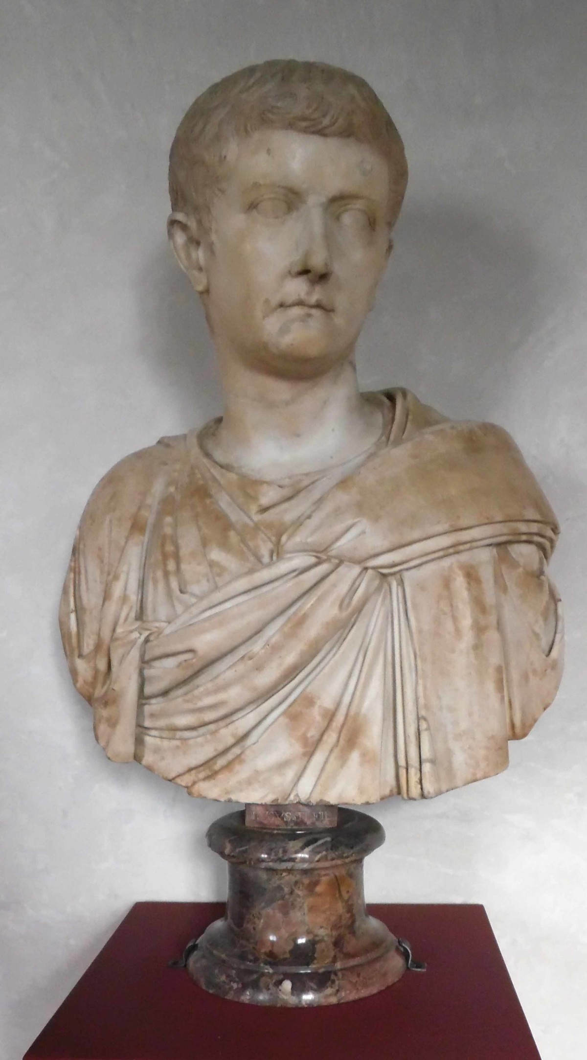 Busto in marmo lunense raffigurante figura maschile (busto) (prima metà Eta' di Tiberio)