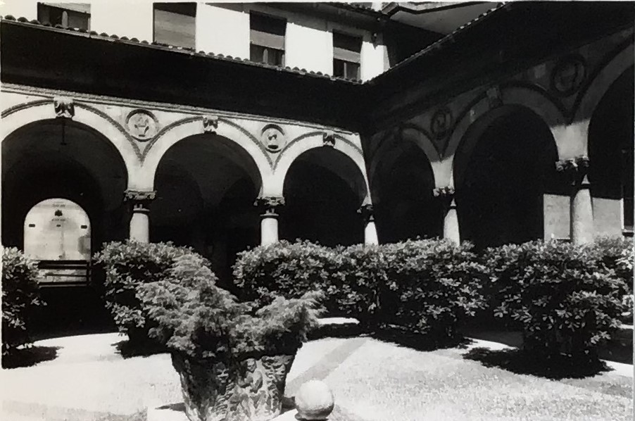 Palazzo dal Verme, poi Castelbarco Albani (cortile) - Milano (MI)  (XV, fine)