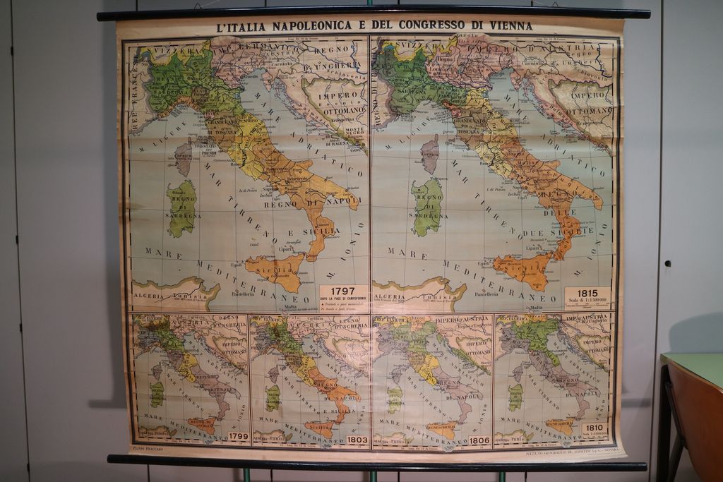 L'Italia Napoleonica e del Congresso di Vienna (carta murale) (XX)