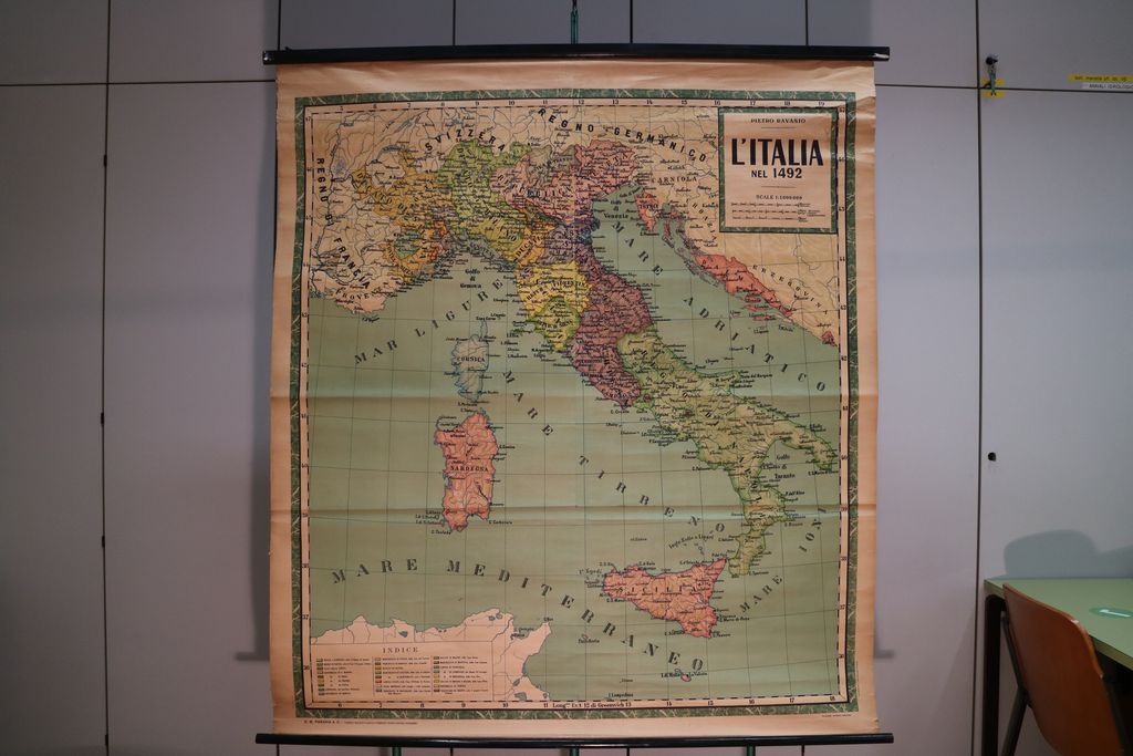 Italia nel 1492 (carta murale) (seconda metà XX)