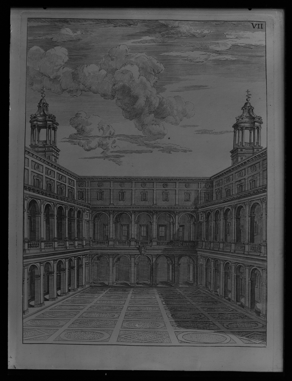 Palazzo della Sapienza <Roma> - Stampe - Sec. 17 (negativo) di laboratorio fotografico Soprintendenza Monumenti del Lazio (laboratorio) (secondo quarto XX)