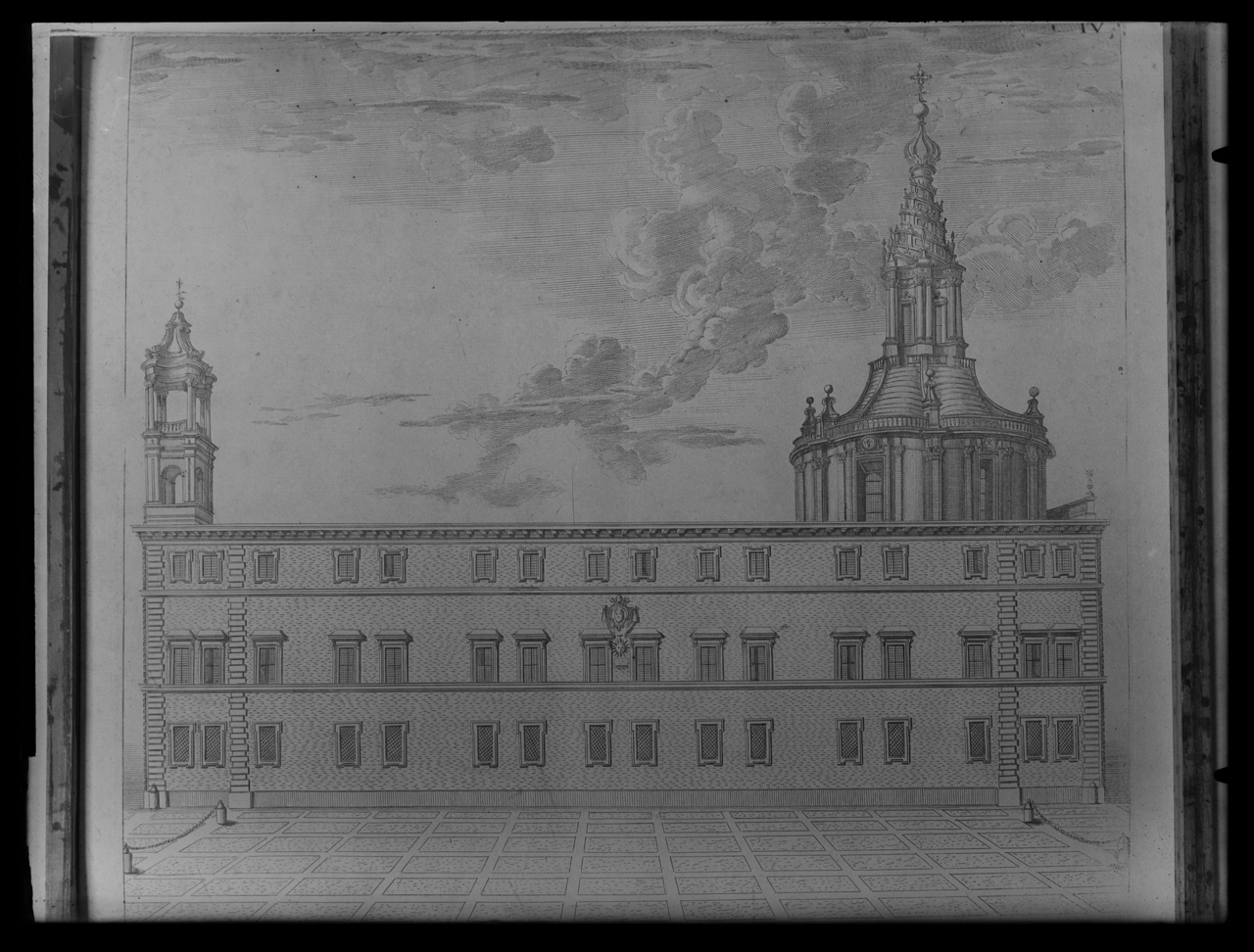 Palazzo della Sapienza <Roma> - Stampe - Sec. 17 (negativo) di laboratorio fotografico Soprintendenza Monumenti del Lazio (laboratorio) (secondo quarto XX)