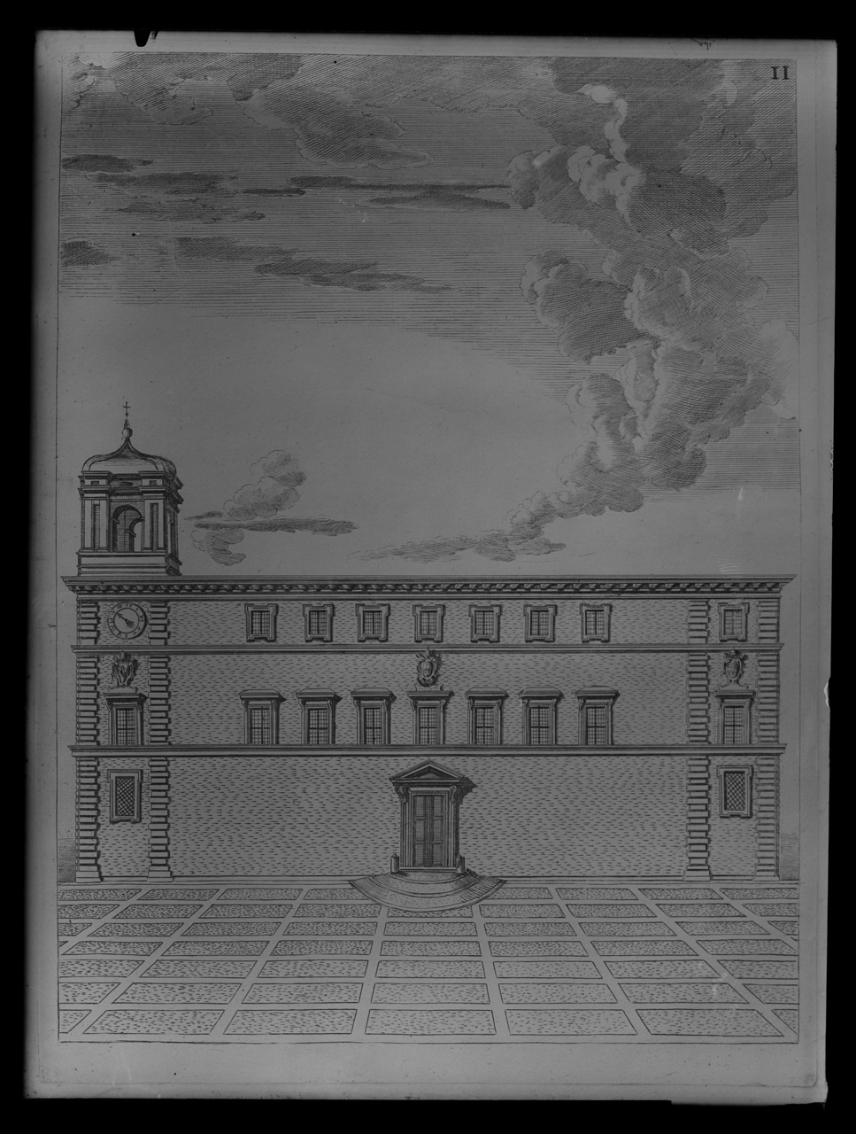 Palazzo della Sapienza <Roma> - Stampe - Sec. 17 (negativo) di laboratorio fotografico Soprintendenza Monumenti del Lazio (laboratorio) (secondo quarto XX)