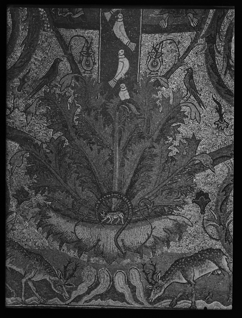 Basilica di San Clemente al Laterano <Roma> - Absidi - Mosaici - Sec. 12 (negativo) di laboratorio fotografico Soprintendenza Monumenti del Lazio (laboratorio) (terzo quarto XX)