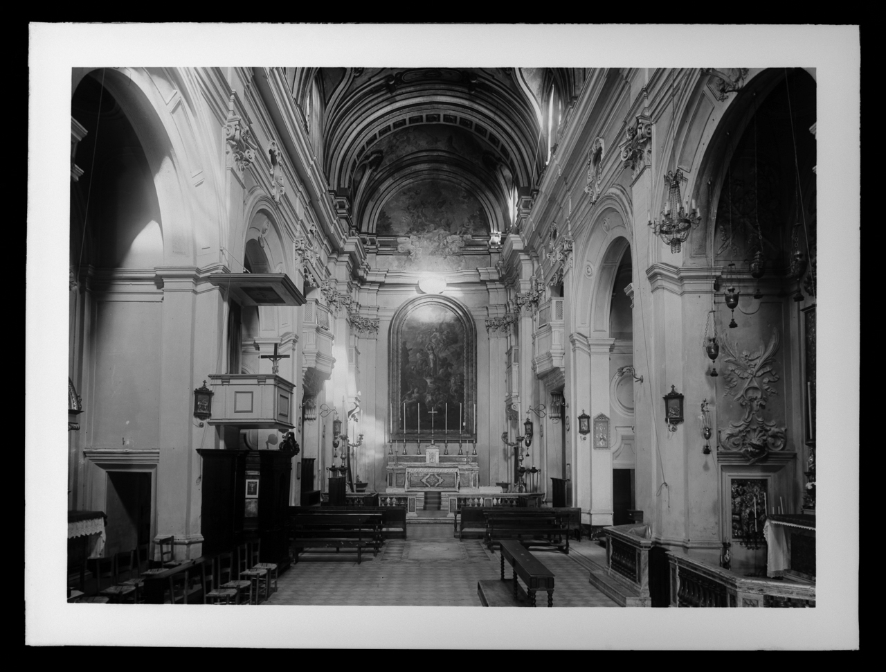 Chiesa di Sant'Agata dei Goti <Roma> - Spazi interni (negativo) di laboratorio fotografico Soprintendenza Monumenti del Lazio (laboratorio) (terzo quarto XX)