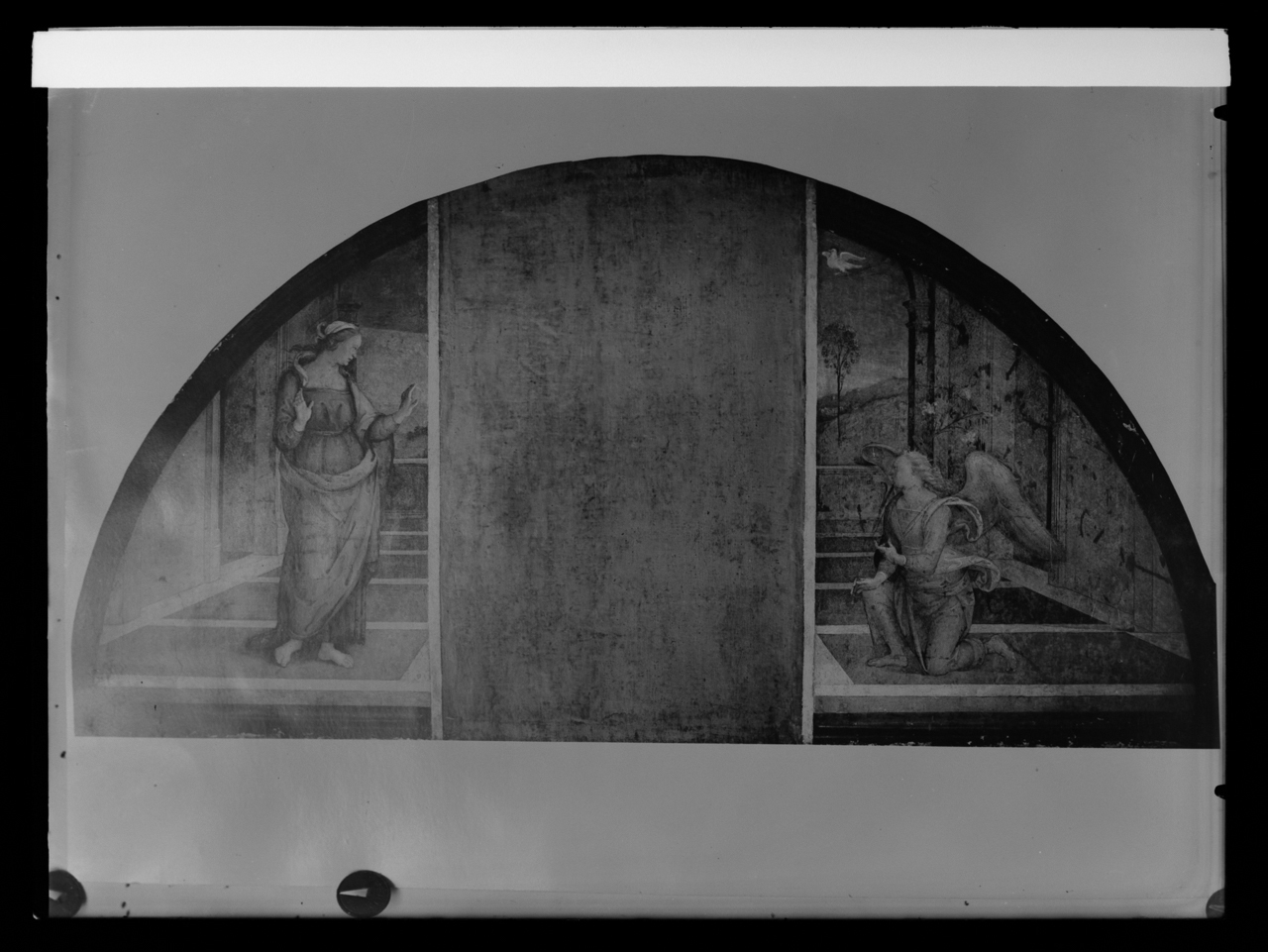 Castello della Magliana <Roma> - Affreschi (negativo) di laboratorio fotografico Soprintendenza Monumenti del Lazio (laboratorio) (terzo quarto XX)